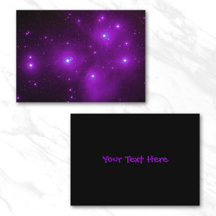 Pleiades in Purple Space Art Business Card