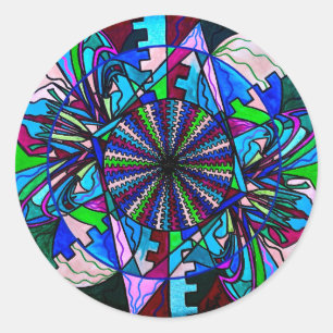 "Pleiadian Integration Lightwork" Round Stickers
