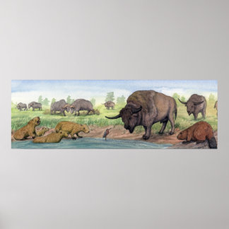 Pleistocene Texas Poster