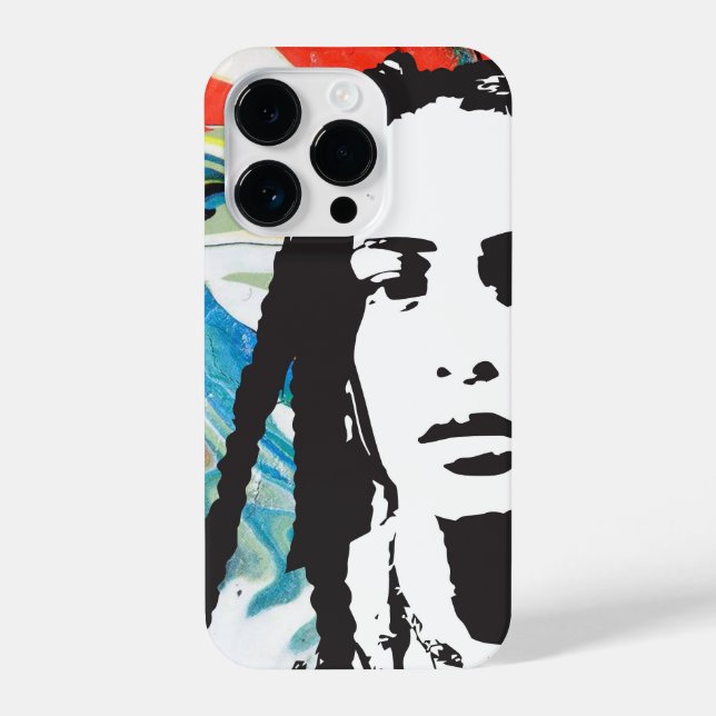Plena Punk Puerto Rican Art iPhone Case (Back)