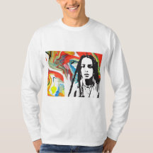 Plena Punk Puerto Rican Art Men's Long Sleeve