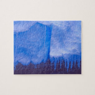 Pleneau Iceberg Graveyard, Antarctica: Blue Jigsaw Puzzle