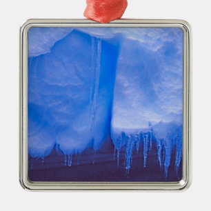 Pleneau Iceberg Graveyard, Antarctica: Blue Metal Tree Decoration