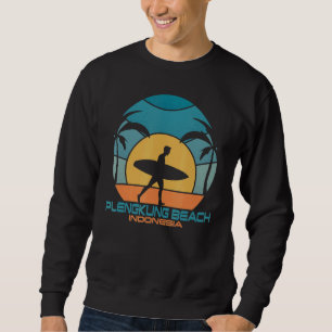 Plengkung Beach Surfing Beach Retro Surfing Summer Sweatshirt