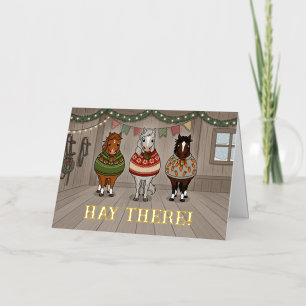 Plenty Good Ponies Ugly Sweater Christmas Card