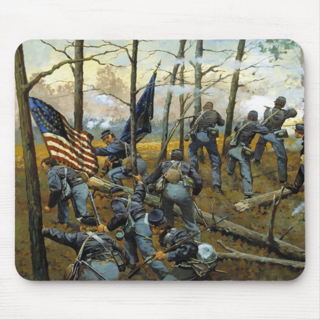 Plenty of Fighting Today by Keith Rocco Mouse Pad (Front)