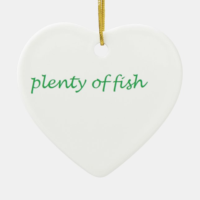 plenty of fish ceramic ornament (Front)