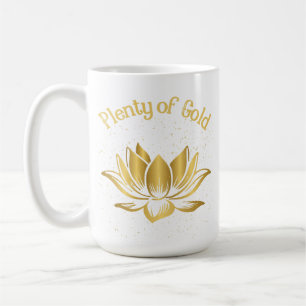 Plenty of Gold Lotus Coffee Mug
