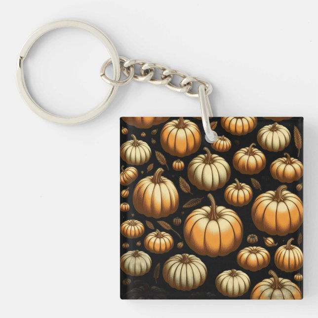 Plenty of Pumpkins  Key Ring (Front)