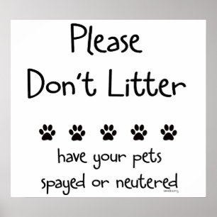 Plese Don't Litter 2 Poster