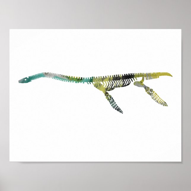 plesiosaur skeleton poster (Front)