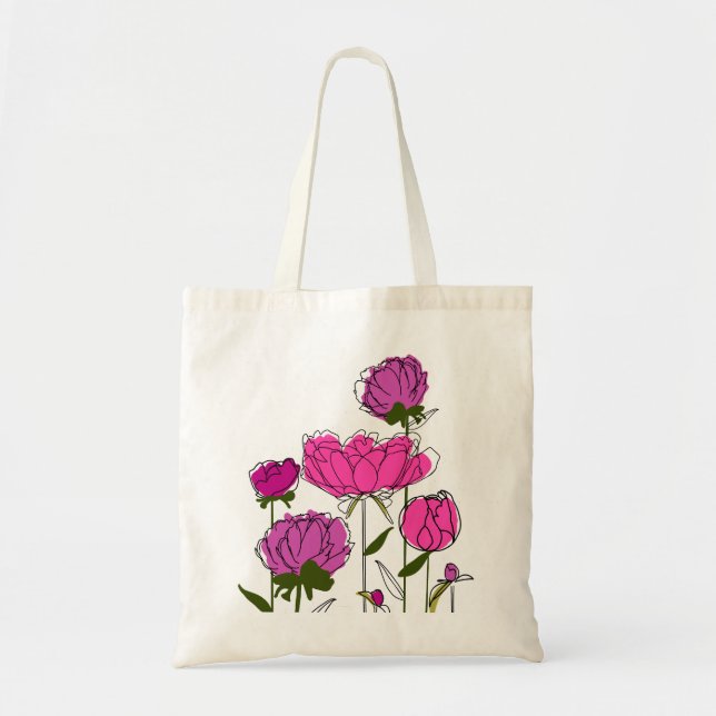 Plethora of Peonies Tote Bag (Front)
