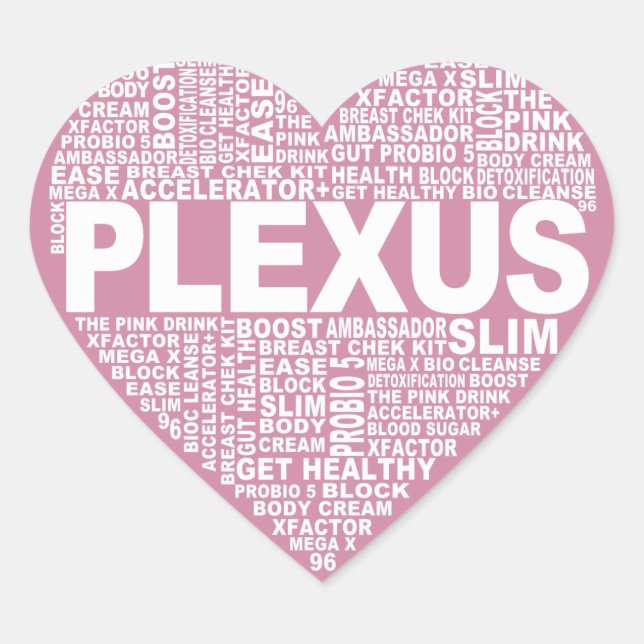 Plexus Heart Heart Sticker (Front)