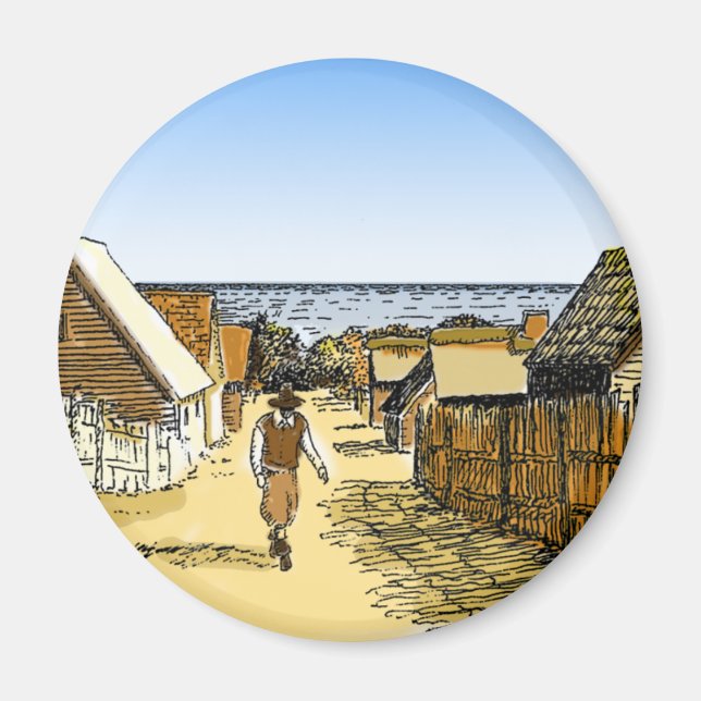 Plimoth Plantation Magnet (Front)