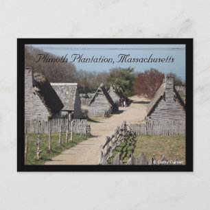 Plimoth Plantation, Massachusetts Postcard