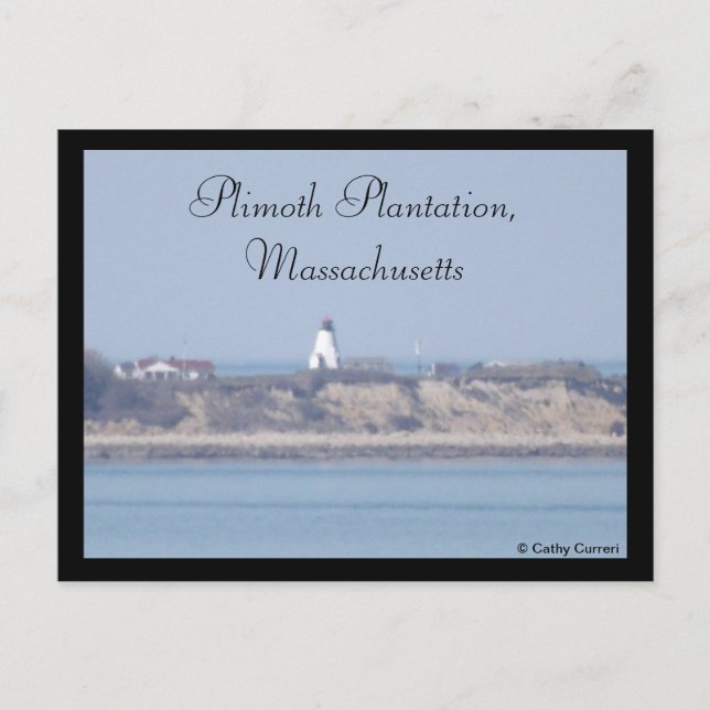 Plimoth Plantation, Massachusetts Postcard (Front)