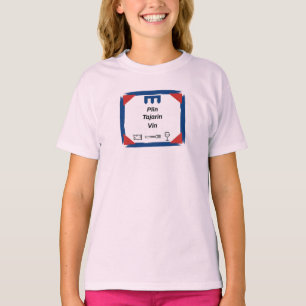 Plin Tajarin Vin Piedmont Flag Badge T-Shirt