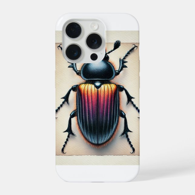 Plinthocoelium Beetle 160724IREF234 - Watercolor iPhone Case (Back)