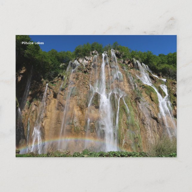 Plitvice Lakes Croatia Holiday Postcard (Front)