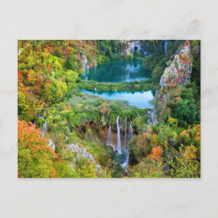 Plitvice Lakes in Croatia Postcard