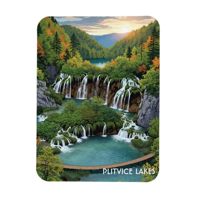 Plitvice Lakes national park croatia Magnet (Vertical)