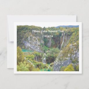 Plitvice Lakes National Park, Croatia Postcard
