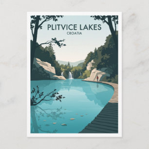 Plitvice Lakes National Park Korenica Croatia Postcard