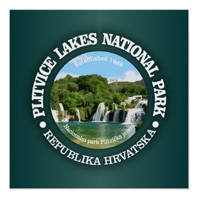 Plitvice Lakes NP Poster (Front)
