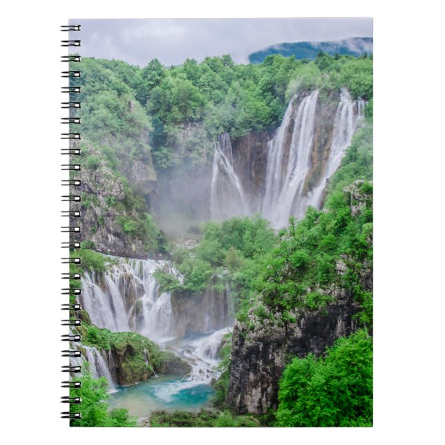 Plitvice lakes waterfall notebook (Front)