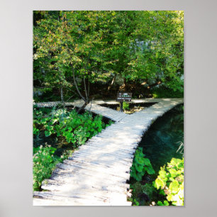 plitvice national park, croatia poster