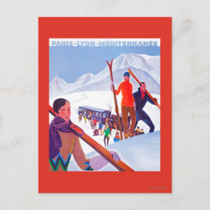 PLM Railway Promotional Poster Postcard