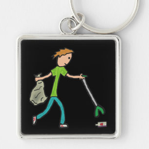 Plogging and Litter Picking Key Ring