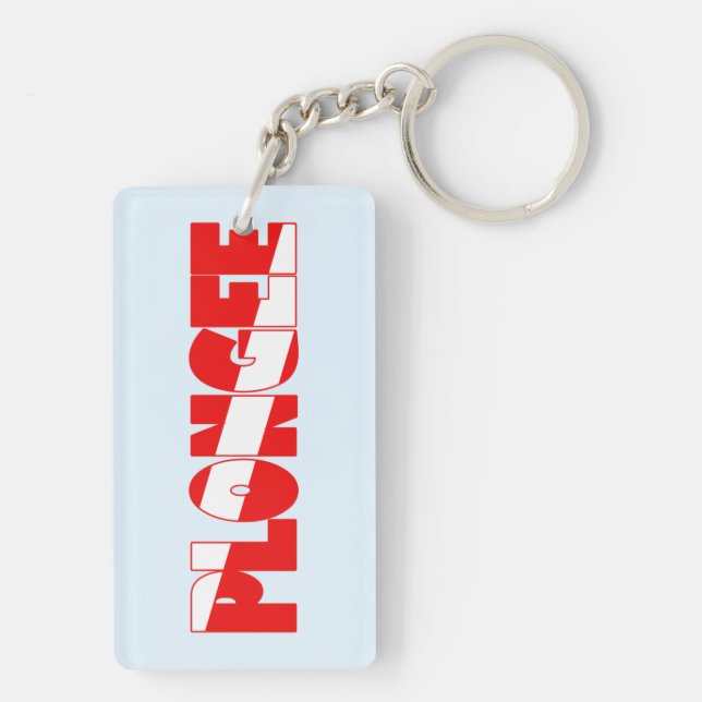 Plongee (French) Key Ring (Back)