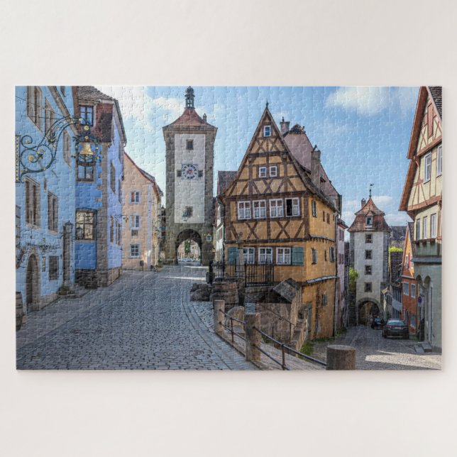Plönlein in Rothenburg ob der Tauber, Germany Jigsaw Puzzle (Horizontal)