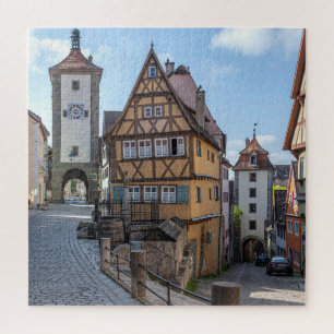 Plönlein in Rothenburg ob der Tauber, Germany Jigsaw Puzzle