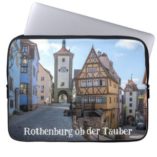 Plönlein in Rothenburg ob der Tauber, Germany Laptop Sleeve