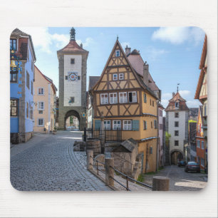 Plönlein in Rothenburg ob der Tauber, Germany Mouse Pad