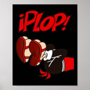 Plop! -a Historical Fall A Fun Comics Chileans Poster