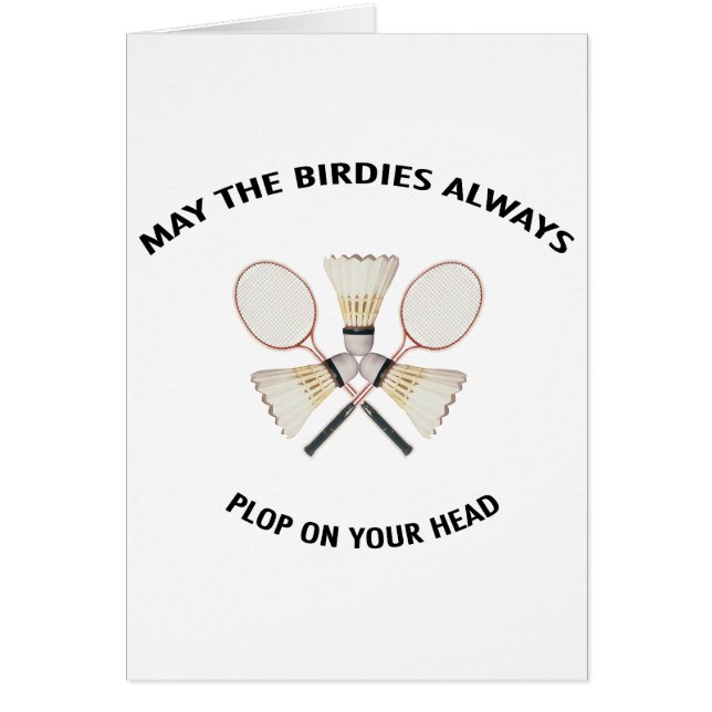 Plop on Your Head Badminton (Front)