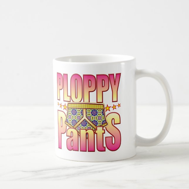 Ploppy Flowery Pants Coffee Mug (Right)