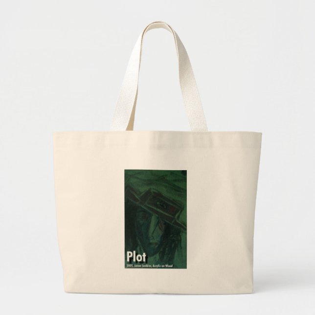 plot large tote bag (Front)