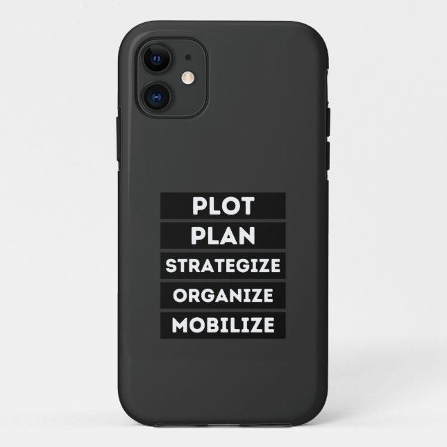 PLOT PLAN STRATEGIZE ORGANIZE MOBILIZE Case-Mate iPhone CASE (Back)