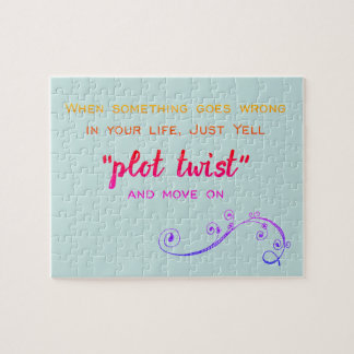 Plot Twist Humourous Book Club Jigsaw Puzzle