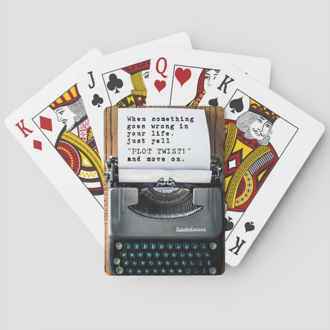 "Plot Twist" Playing Cards (Back)