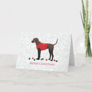 Plott Hound Christmas Holiday Card