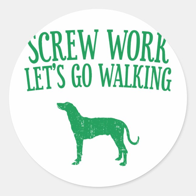 Plott Hound Classic Round Sticker (Front)