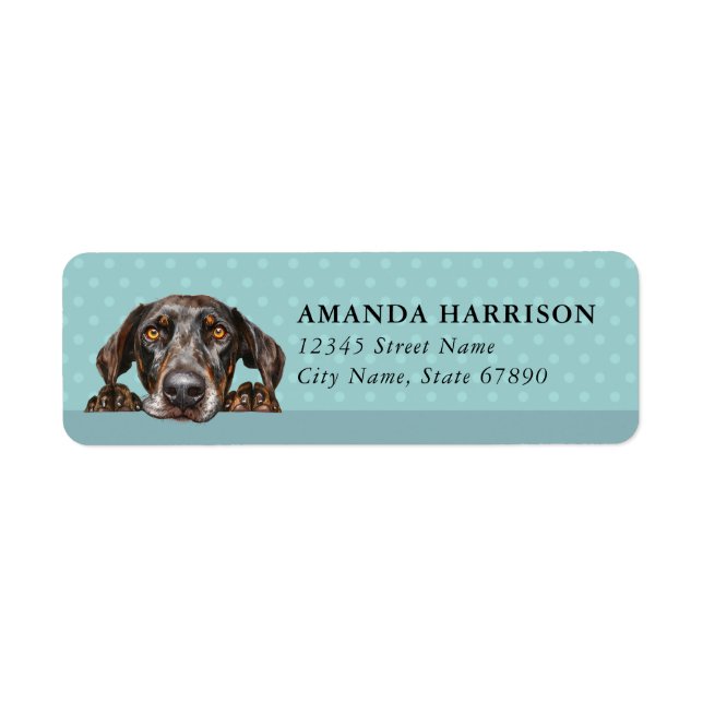 Plott Hound Dog Return Address Labels (Front)