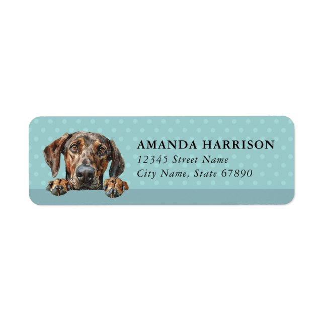 Plott Hound Dog Return Address Labels (Front)
