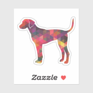 Plott Hound Geometric Pattern Silhouette Multi