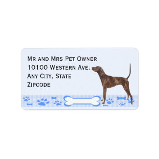 Plott on Blue Gingham Label